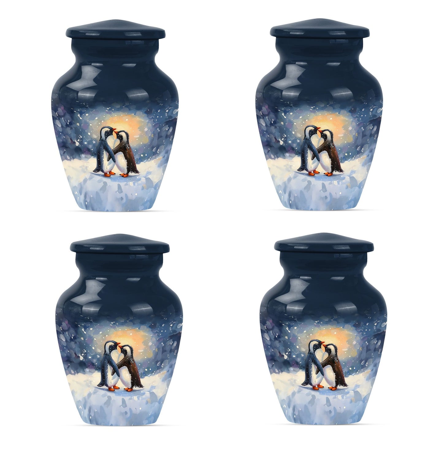 10 Inch Classic Penguin Urn for human ashes.