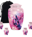 Penguin Urn with Butterfly theme,