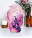 Penguin Urn with Butterfly theme,