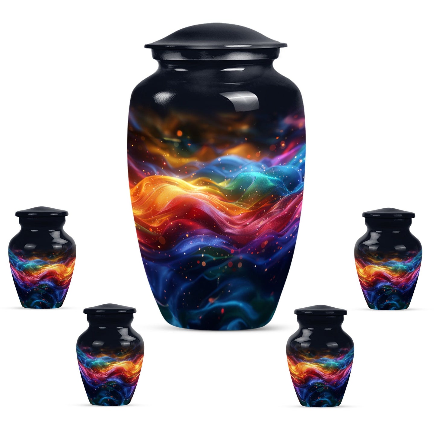  abstract butterfly-themed urn