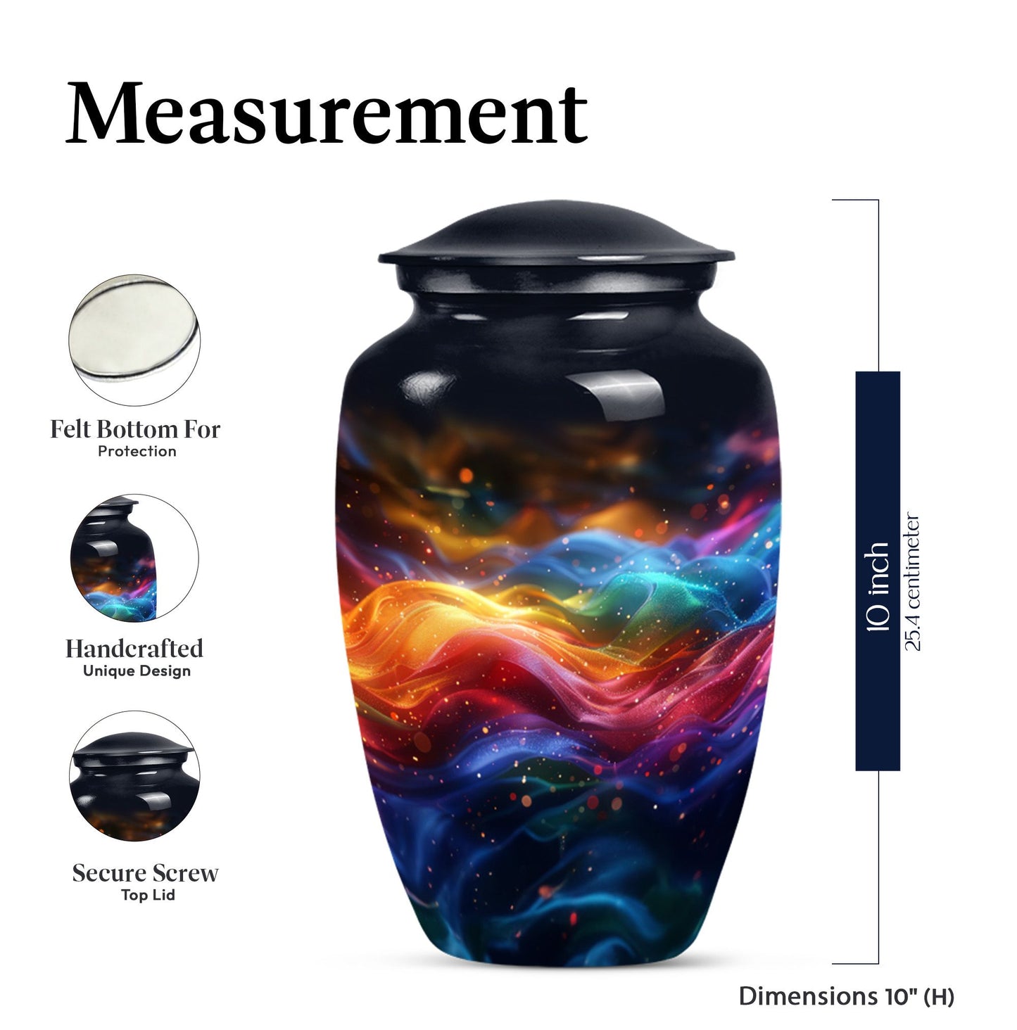 abstract butterfly-themed urn