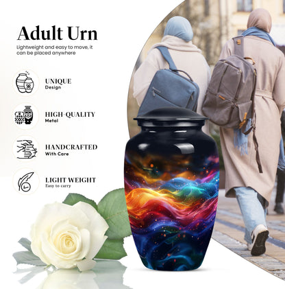  abstract butterfly-themed urn