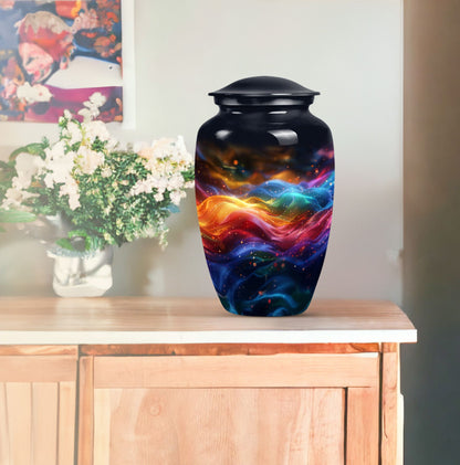  abstract butterfly-themed urn