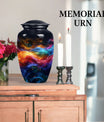  abstract butterfly-themed urn