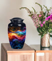  abstract butterfly-themed urn
