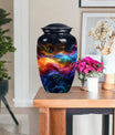  abstract butterfly-themed urn