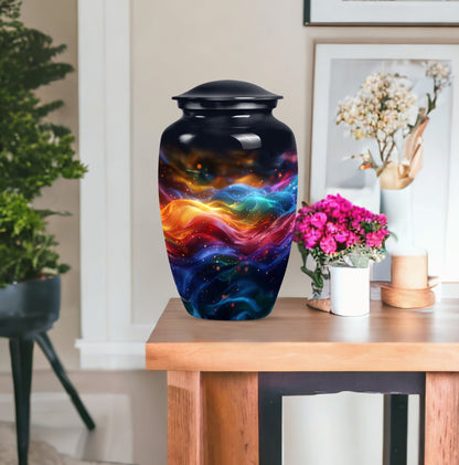  abstract butterfly-themed urn