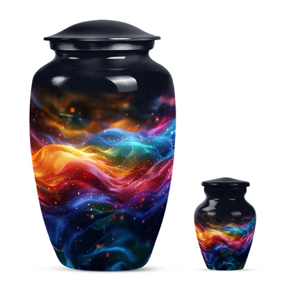  abstract butterfly-themed urn