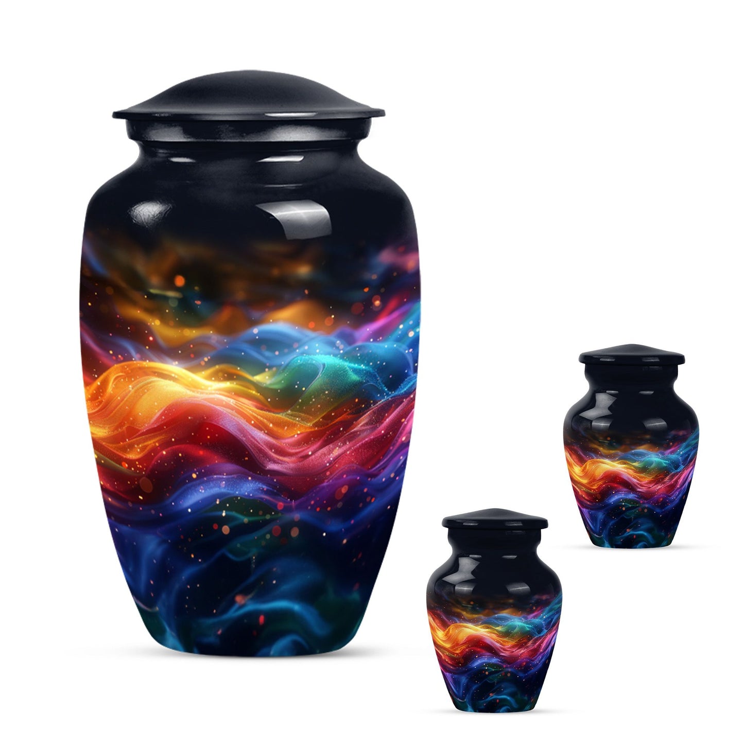  abstract butterfly-themed urn