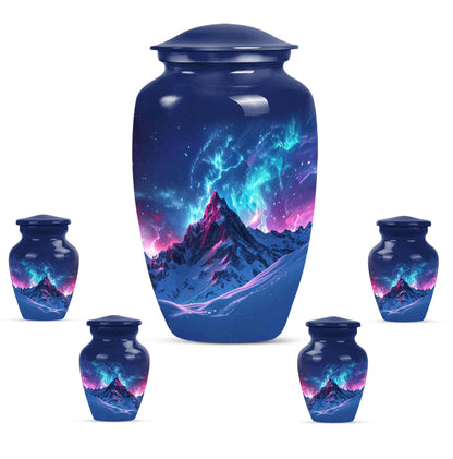 Classic 10-inch Northern Lights cremation urn