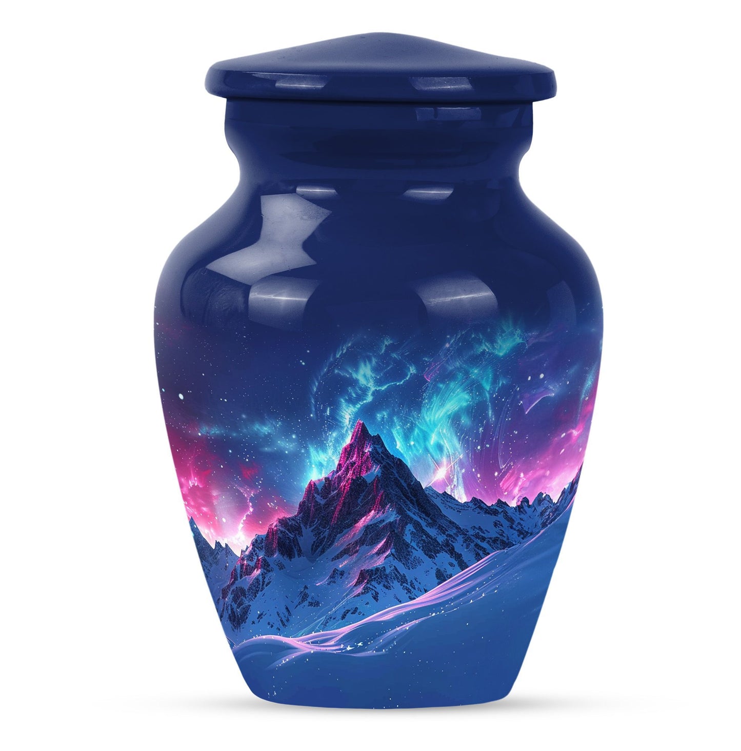 Classic 10-inch Northern Lights cremation urn