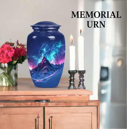 Classic 10-inch Northern Lights cremation urn