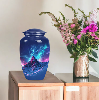 Classic 10-inch Northern Lights cremation urn