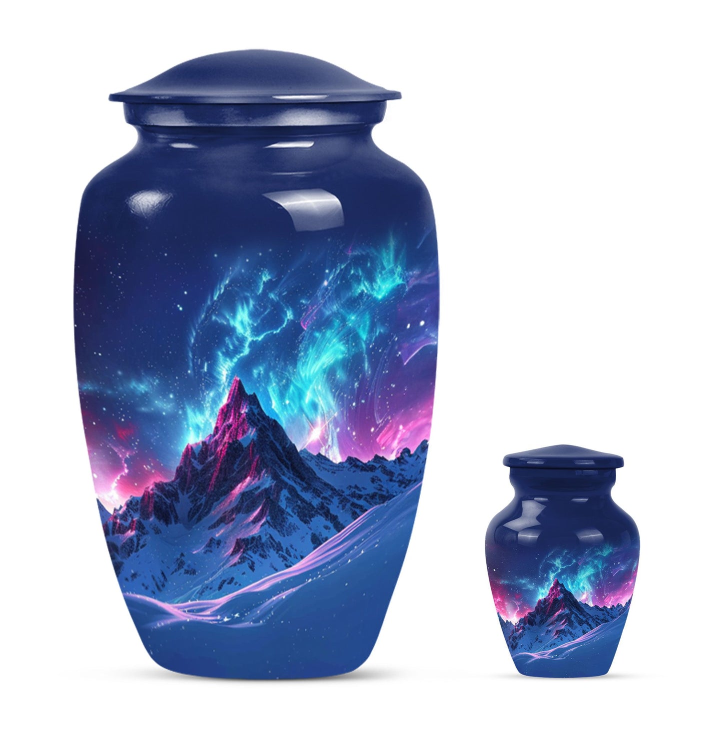 Classic 10-inch Northern Lights cremation urn