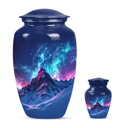 Classic 10-inch Northern Lights cremation urn