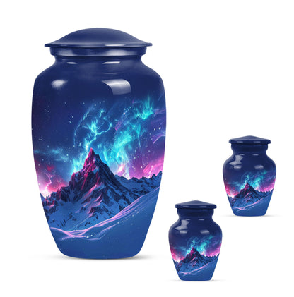 Classic 10-inch Northern Lights cremation urn