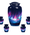  Northern Lights themed funeral urn 