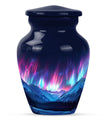  Northern Lights themed funeral urn 