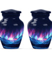  Northern Lights themed funeral urn 