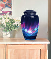  Northern Lights themed funeral urn 