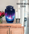 Northern Lights themed funeral urn 