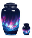  Northern Lights themed funeral urn 
