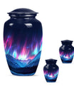  Northern Lights themed funeral urn 