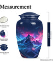 Northern Lights cremation urn for male.