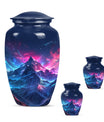 Northern Lights cremation urn for male.