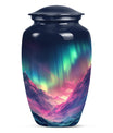 Northern Lights funeral urn.