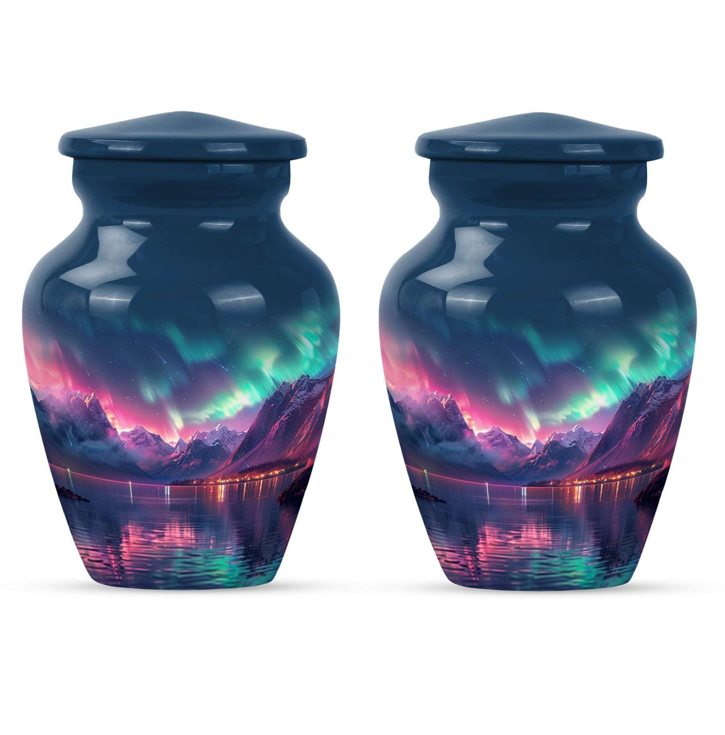 Aurora Borealis Theme 3 Inch Keepsake Pack of 2