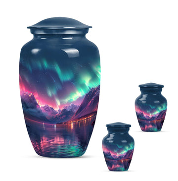 Large Urn With 2 Keepsake Urn