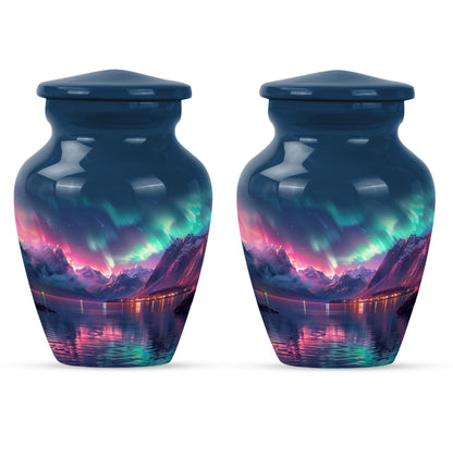 Northern Lights cremation urn