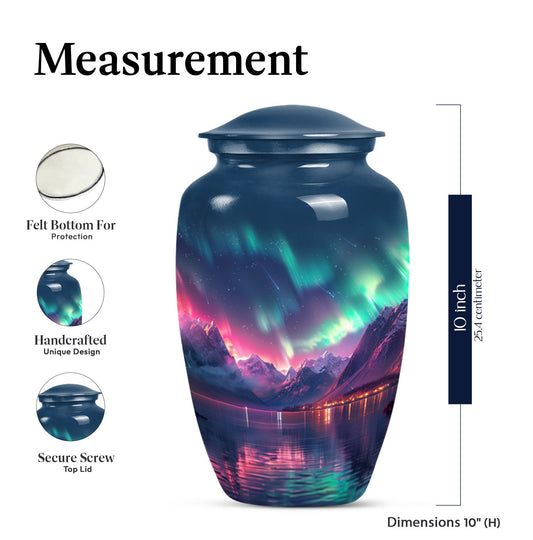 Northern Lights cremation urn