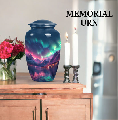 Northern Lights cremation urn
