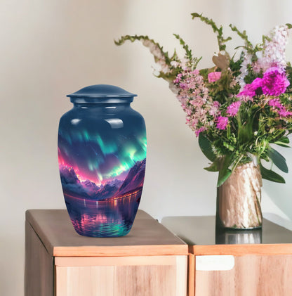 Northern Lights cremation urn