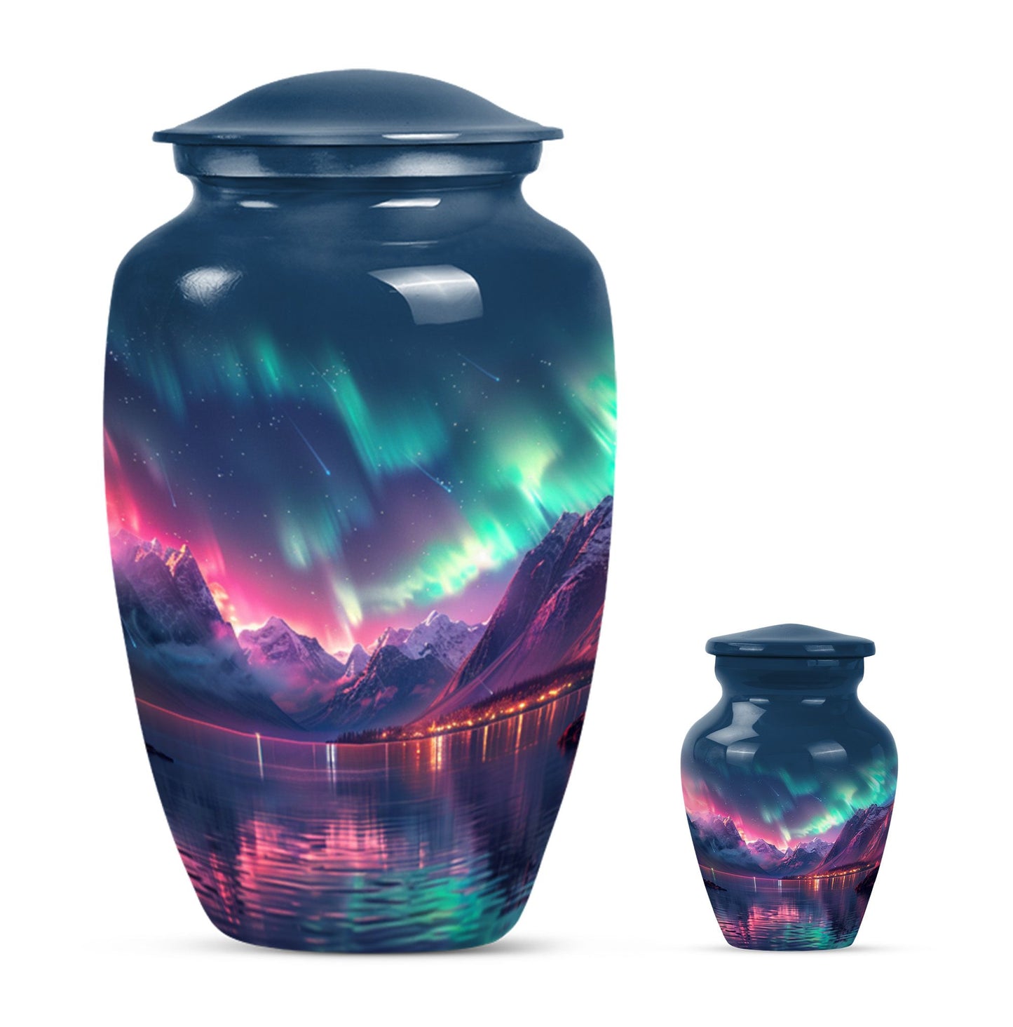 Northern Lights cremation urn