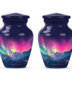 Aurora Borealis Theme 3 Inch Keepsake Pack of 2