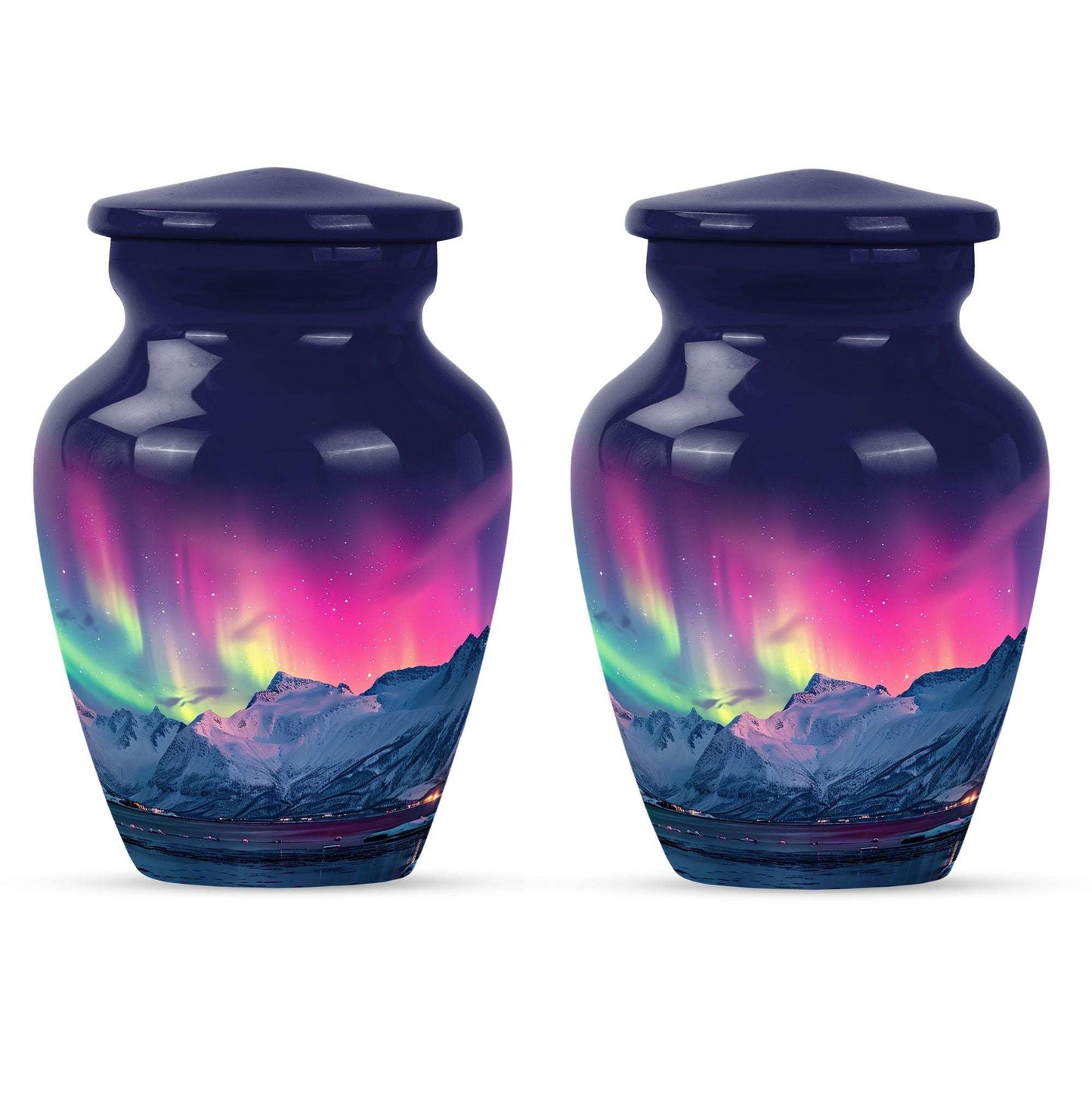 Aurora Borealis Theme 3 Inch Keepsake Pack of 2