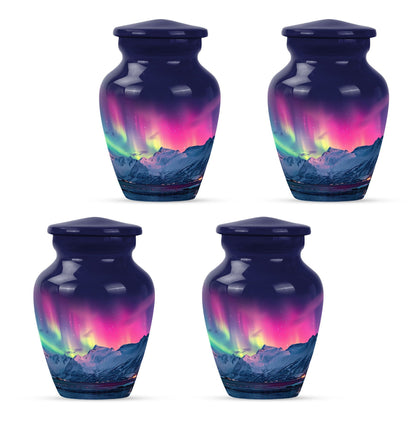 10-inch classic Northern Lights themed cremation urn.