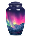 Aurora Borealis Theme Large Urn 10 Inch