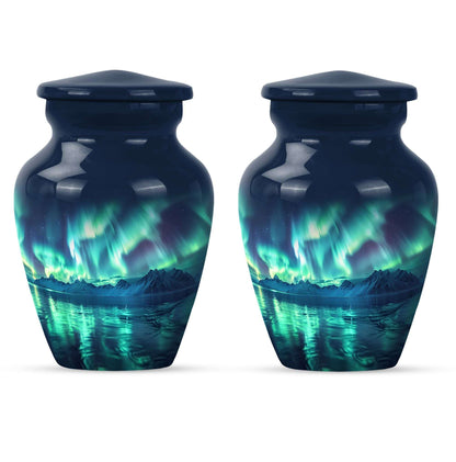 Aurora Borealis Borealis Theme 3 Inch Keepsake Pack of 2