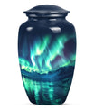 Aurora Borealis Borealis Theme Large Urn 10 Inch