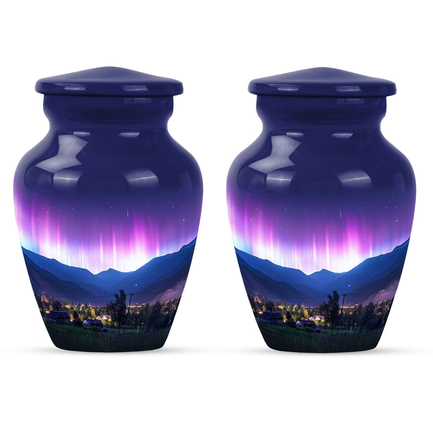 Aurora Borealis Theme 3 Inch Keepsake Pack of 2