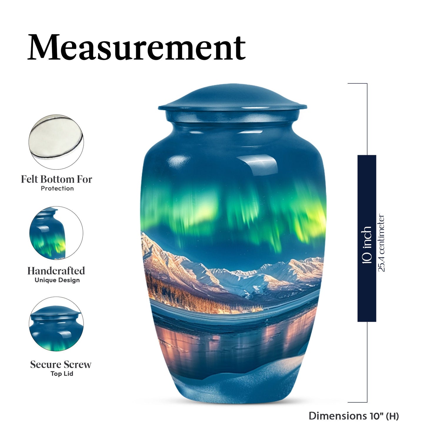 arora borealis urn