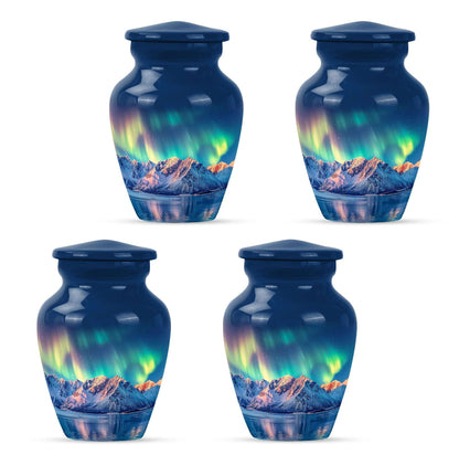 Aurora Borealis Theme 3 Inch Keepsake Pack of 4