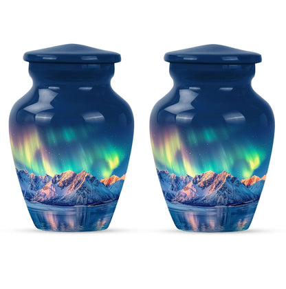 Aurora Borealis Theme 3 Inch Keepsake Pack of 2