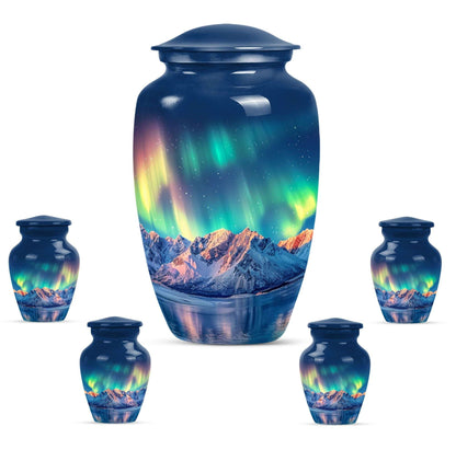 aurora borealis memorial urn