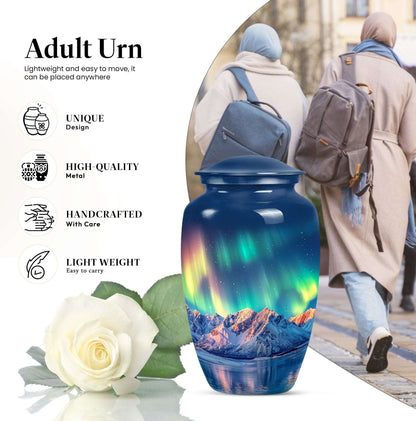 aurora borealis memorial urn