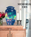 aurora borealis memorial urn